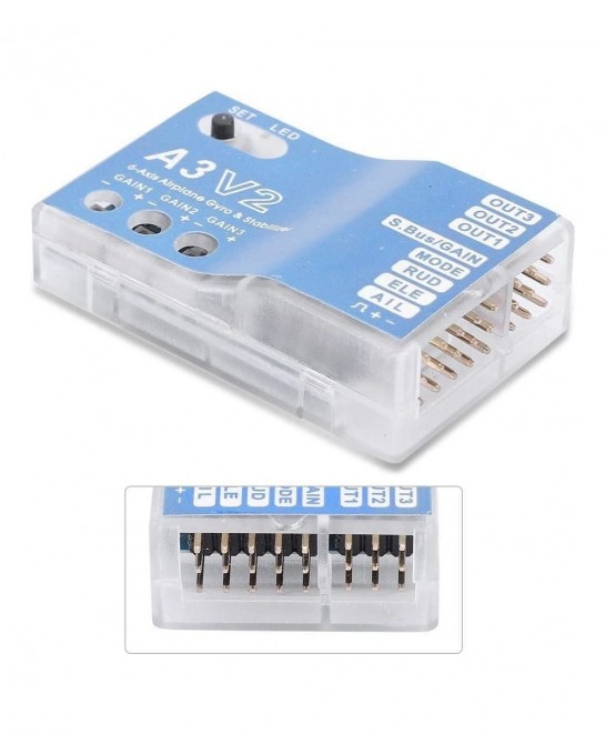 Flight Controller Stabilizer - F50A 3-Axle Gyro A3 V2 System For RC Fixed-wing Airplane 1PC $44.86 Remote & App Controlled Ve...