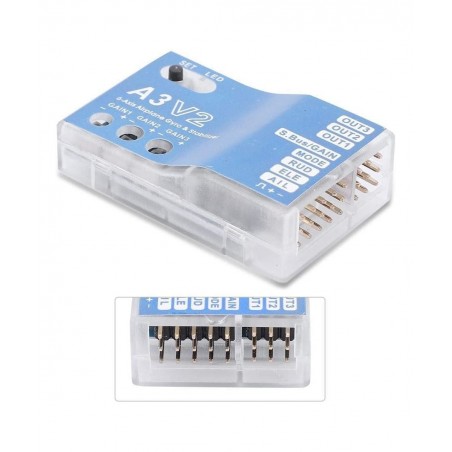 Flight Controller Stabilizer - F50A 3-Axle Gyro A3 V2 System For RC Fixed-wing Airplane 1PC $44.86 Remote & App Controlled Ve...