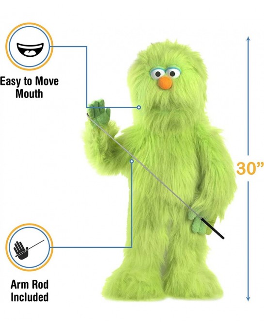 30" Green Monster Puppet Full Body Ventriloquist Style Puppet $92.20 Ventriloquist Puppets