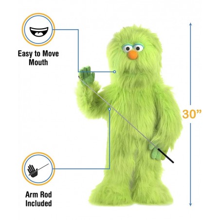 30" Green Monster Puppet Full Body Ventriloquist Style Puppet $92.20 Ventriloquist Puppets