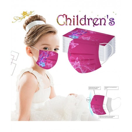100 Pack Kids Disposable Face Bandanas Cute Colorful Cartoon Printed 3 Layer Fits for Kids Boys Girls Ages 4-12 $32.06 Kids' ...