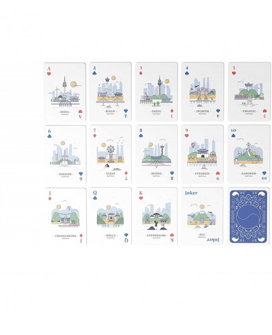 Playing Cards of South Korea - Poker Cards Deck of Cards Korea Card Korea Cards Playing Cards Korea Poker Card $26.31 Card Games