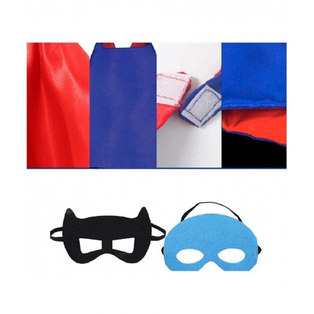 Kids Dress Up Superhero Capes Sets & Slap Bracelets for Children Costumes Halloween Birthday Gifts Party 8pcs $49.97 Kids' Co...