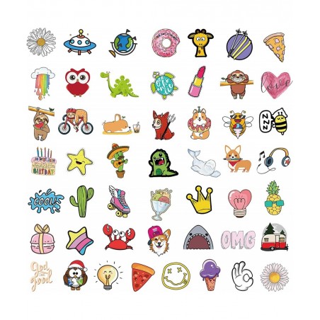 Stickers for Water Bottles 100 Pcs Waterproof Fun Vinyl Aesthetic Stickers Computer Laptop Skateboard Stickers for Kids Teens...