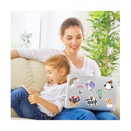 Stickers for Water Bottles 100 Pcs Waterproof Fun Vinyl Aesthetic Stickers Computer Laptop Skateboard Stickers for Kids Teens...