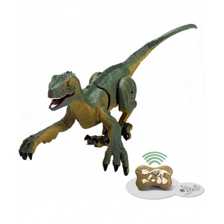 Remote Control Dinosaur Toys Walking and Roaring Simulation Velociraptor Dinosaur Toys for Kids 2.4Ghz RC Dinosaurios Toys Bi...