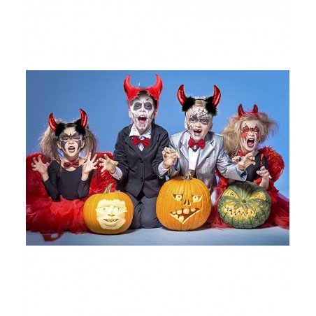 Halloween Devil Headband Horn Costume Set for Halloween Animal Creature Costume Accessory Kit $15.91 Kids' Costumes