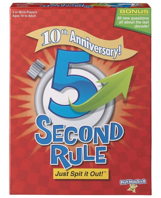 5 Second Rule 10th Anniversary $33.63 Board Games