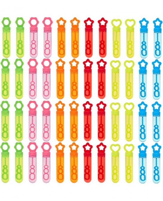 Birthday Bubbles - 48 Assorted Party Favors for Blowing Bubbles - Kid Bubbles for Star-Themed Parties and Celebrations 6 Colo...