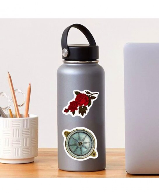 50Pcs Vintage Stickers Aesthetic Vsco Nostalgic Stickers Waterproof Vinyl European Court Stickers for Water Bottle Laptop Scr...