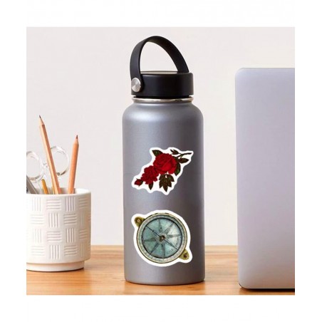 50Pcs Vintage Stickers Aesthetic Vsco Nostalgic Stickers Waterproof Vinyl European Court Stickers for Water Bottle Laptop Scr...