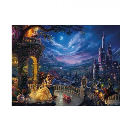 Thomas Kinkade - Disney Dreams Collection - Beauty and The Beast Dancing in The Moonlight - 1500 Piece Jigsaw Puzzle $27.80 J...