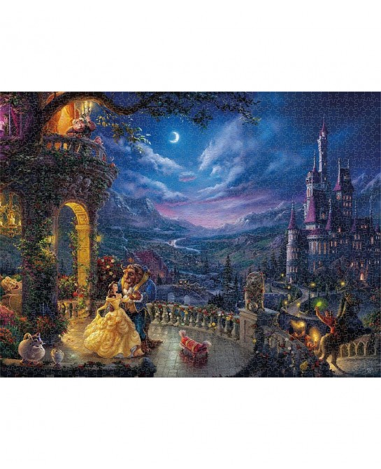 Thomas Kinkade - Disney Dreams Collection - Beauty and The Beast Dancing in The Moonlight - 1500 Piece Jigsaw Puzzle $27.80 J...