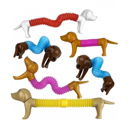 6 Pack Mini Dog Pop Tubes Sensory Toys for Kids Boys Girls Toddlers Christmas Stocking Stuffers Gifts $19.11 Fidget Toys