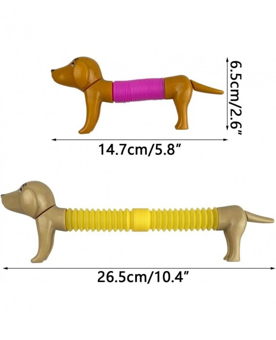 6 Pack Mini Dog Pop Tubes Sensory Toys for Kids Boys Girls Toddlers Christmas Stocking Stuffers Gifts $19.11 Fidget Toys