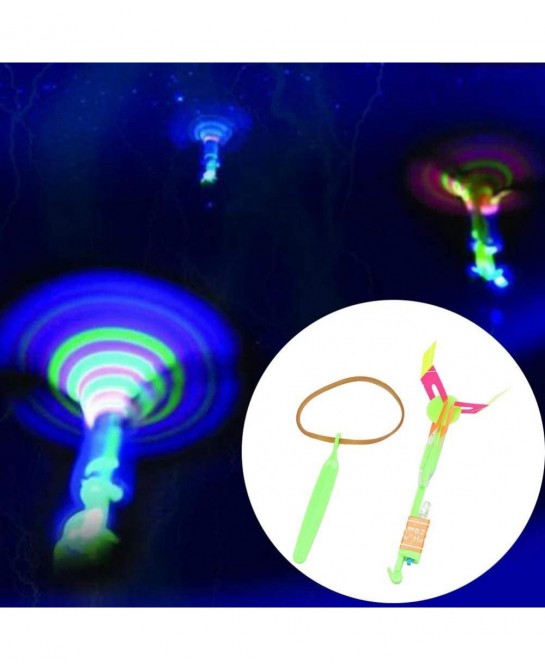 LED Helicopter Shooters 12 Pack Glow Stick Shooters LED Helicopter Shooters Party Games Kids Party Amazing Led Light Arrow Ro...
