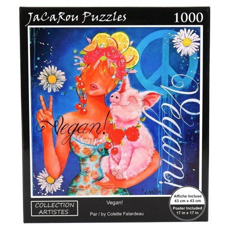 Vegan 1000 Pieces Jigsaw Puzzle $44.40 Jigsaw Puzzles