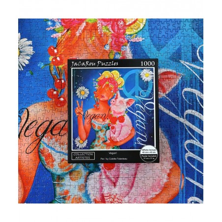 Vegan 1000 Pieces Jigsaw Puzzle $44.40 Jigsaw Puzzles