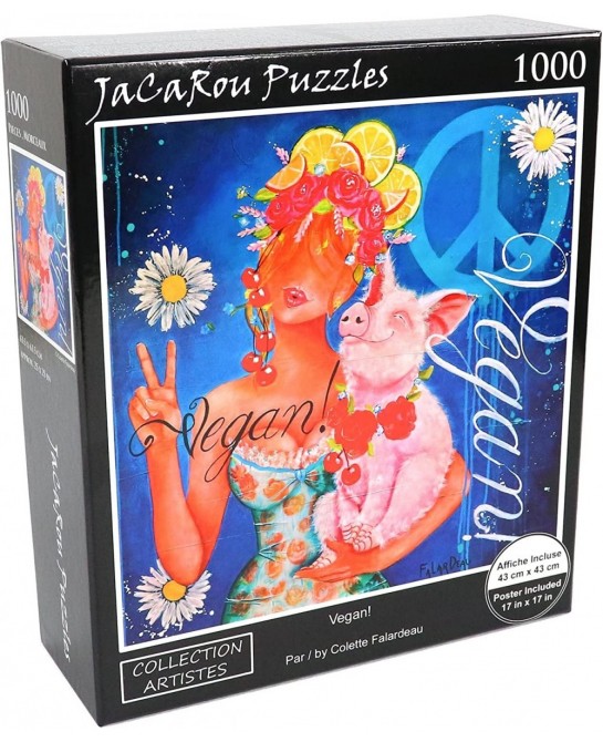 Vegan 1000 Pieces Jigsaw Puzzle $44.40 Jigsaw Puzzles