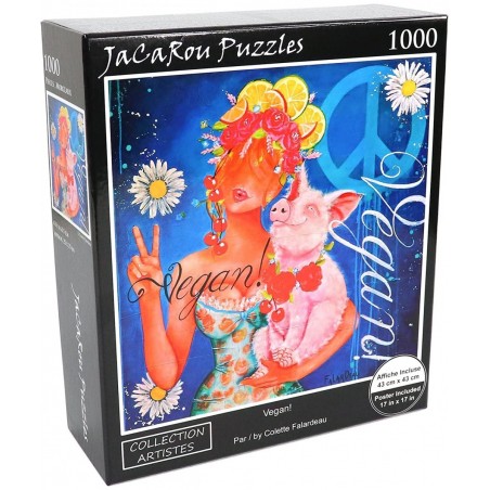 Vegan 1000 Pieces Jigsaw Puzzle $44.40 Jigsaw Puzzles