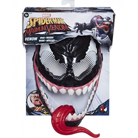 Marvel’s Maximum Venom Venom Mask Role Play Toy Lever-Activated Swinging Tongue Feature Adjustable Strap for Kids Ages 4 and ...