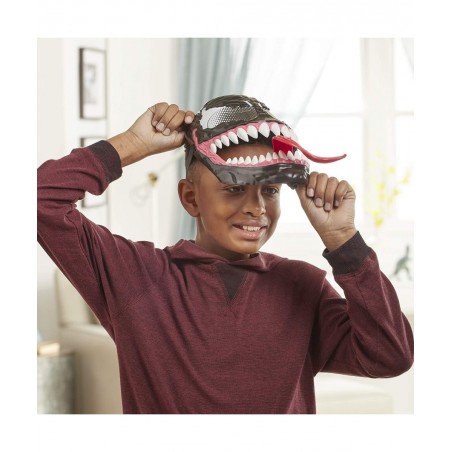 Marvel’s Maximum Venom Venom Mask Role Play Toy Lever-Activated Swinging Tongue Feature Adjustable Strap for Kids Ages 4 and ...