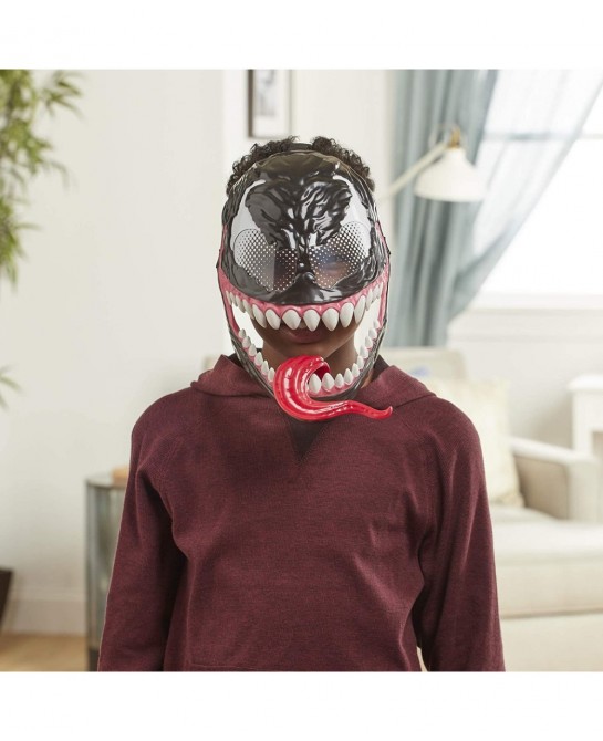 Marvel’s Maximum Venom Venom Mask Role Play Toy Lever-Activated Swinging Tongue Feature Adjustable Strap for Kids Ages 4 and ...