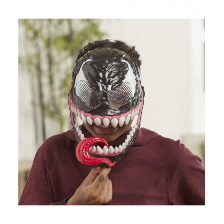 Marvel’s Maximum Venom Venom Mask Role Play Toy Lever-Activated Swinging Tongue Feature Adjustable Strap for Kids Ages 4 and ...