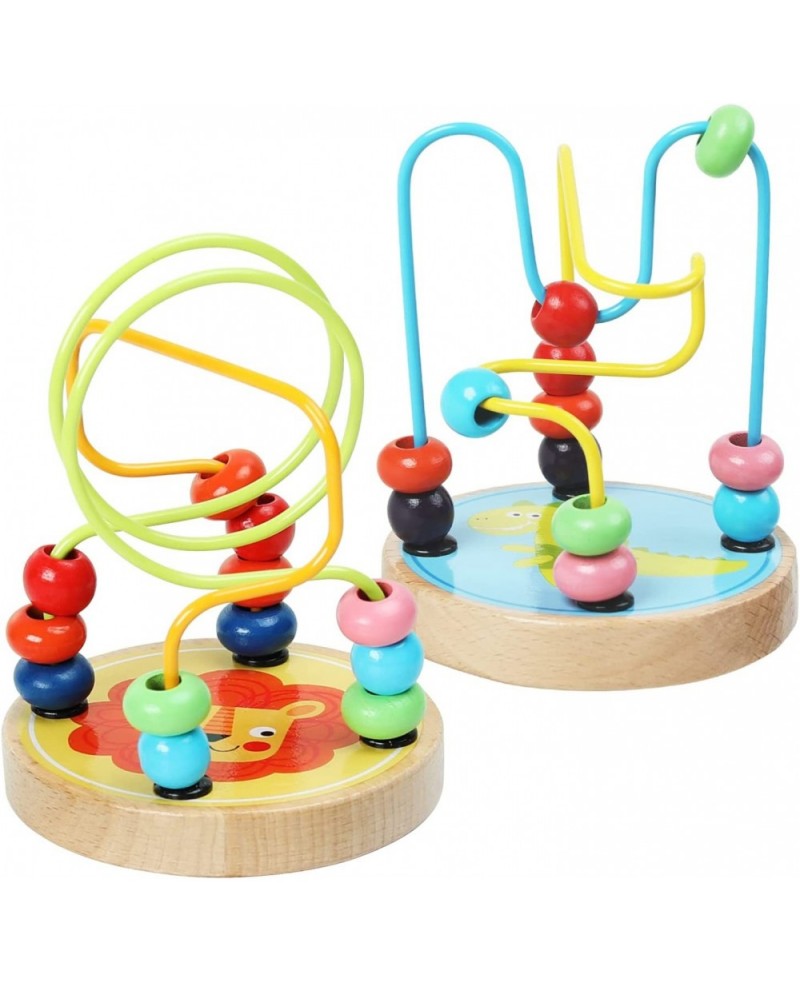 Bead Maze Toy for Toddlers Wooden Colorful Roller Coaster Educational Circle Toys Learning Preschool Toys Birthday Gift for B...