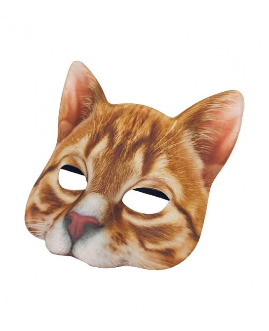 Cat Mask Animal Half Face Mask Fancy Dress Animal Tabby Mask Animal Cat Head Mask Halloween Novelty Costume Party Accessory $...