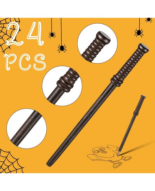 72 Pcs Wand Pencils and Glasses Wizard Halloween Party Favors Including 24 Wizard Wand Pencils and 24 Plastic Costume Glasses...