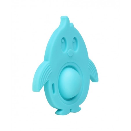 Popz Baby Teether Toy - Made in The USA - Pop It Sensory Toys for 0-6 Months + - 100% Silicone Dimple Popper for Newborns and...
