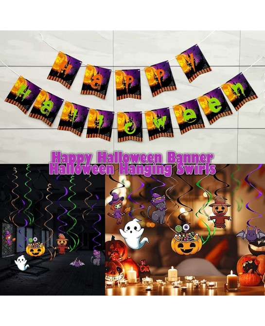 Serves 20 Guests for Kids Halloween Party Supplies Cute Halloween Plates for Kids Included 7' 9' Plates Cups Happy Halloween ...