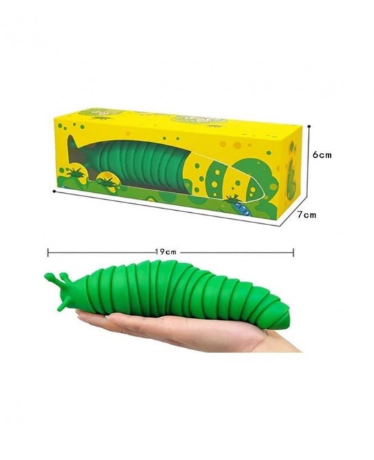 Slug Animal Fidget Toy Jumbo - 7.5" Anti-Stress Articulating Stim Toy for Autistic Children FlexibleSensory Toy for Kids Reli...