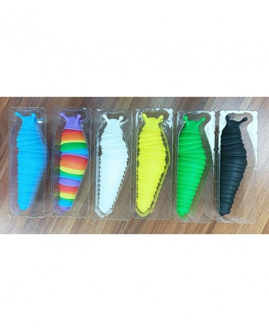 Slug Animal Fidget Toy Jumbo - 7.5" Anti-Stress Articulating Stim Toy for Autistic Children FlexibleSensory Toy for Kids Reli...