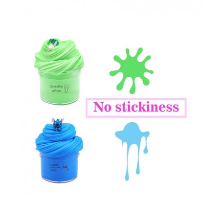 4 Pack Fluffy Butter Slime Soft Non-Sticky Cotton Slime Supplies Toys Stress Relief Toys DIY Sludge Party Favors Scented Stre...