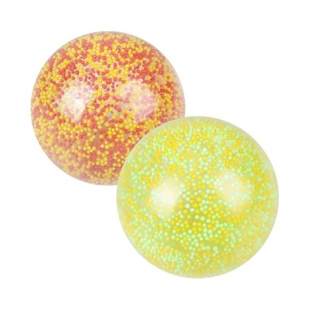 Squish Confetti Balls Set of 2 Light Weight Stress Relief Toys for Kids Sensory Toys for Autism Princess Birthday Party Favor...