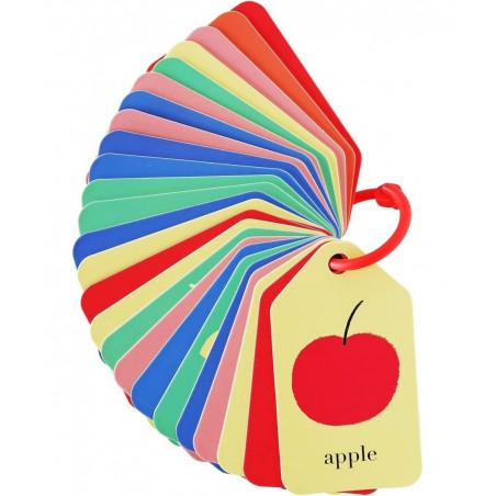 Spanish English Flash Cards for Kids - 26 Vocabulary Cards and 1 Ring - Learning Spanish for Kids $23.48 Educational Flash Cards