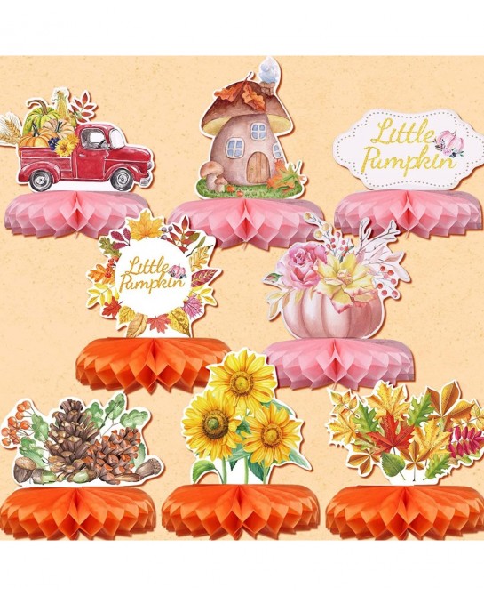 Little Pumpkin Baby Shower Decorations Our Little Pumpkin Is Turning One Birthday Decorations Honeycomb Baby Shower Decoratio...