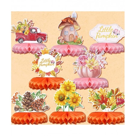Little Pumpkin Baby Shower Decorations Our Little Pumpkin Is Turning One Birthday Decorations Honeycomb Baby Shower Decoratio...