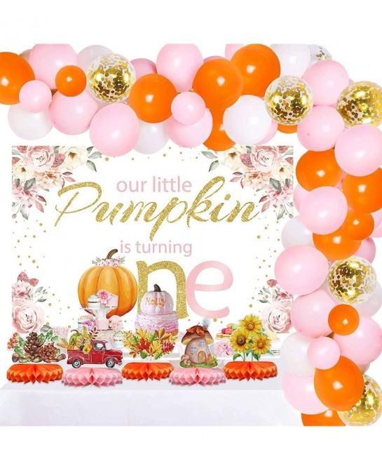 Little Pumpkin Baby Shower Decorations Our Little Pumpkin Is Turning One Birthday Decorations Honeycomb Baby Shower Decoratio...