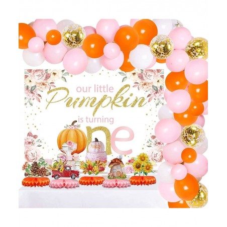 Little Pumpkin Baby Shower Decorations Our Little Pumpkin Is Turning One Birthday Decorations Honeycomb Baby Shower Decoratio...