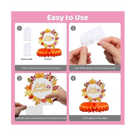 Little Pumpkin Baby Shower Decorations Our Little Pumpkin Is Turning One Birthday Decorations Honeycomb Baby Shower Decoratio...