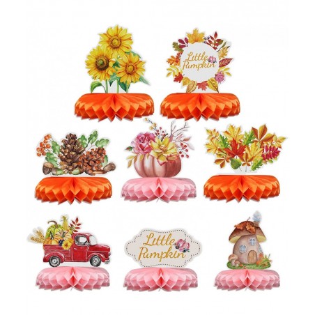 Little Pumpkin Baby Shower Decorations Our Little Pumpkin Is Turning One Birthday Decorations Honeycomb Baby Shower Decoratio...