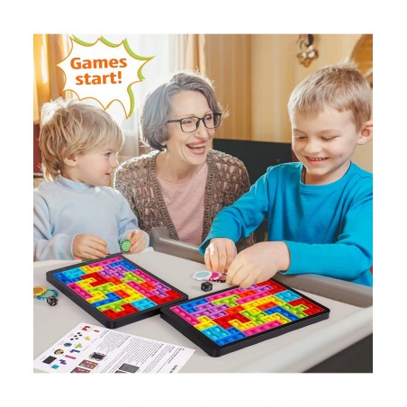 66pcs Fidget Puzzle Games Set 2 Pop Puzzles Board with Dice Coins Bell Pop Game Bubble Sensory Toys for Autistic Children and...