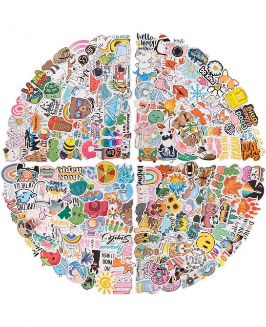 Stickers for Water Bottles 200 PCS Bulk Stickers for Kids Waterproof Vinyl Stickers for Teens Kids Aesthetic Stickers for Gir...