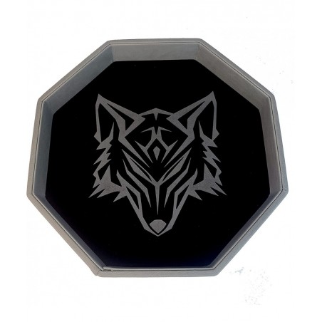 11.5 Inch Dice Tray – Black and Grey - Big Octagonal Dice Tray with Luxurious Rolling Area for RPG Table Top Gaming Like D&D ...
