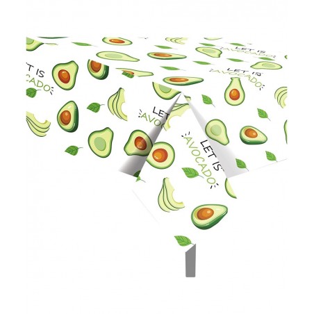 2 Pack Avocado Party Plastic Tablecloth 54 x 87 Inch Long Rectangular Table Cover for Buffet Birthday Party Holiday Dinner Pi...