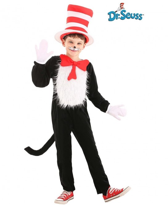 Dr. Seuss The Cat in the Hat Deluxe Costume for Kids $67.56 Kids' Costumes