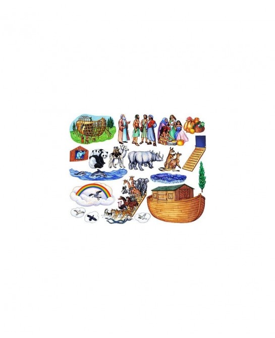 Noah's Ark Bible Felt Figures for Flannel Board Stories Noah Animals Ark (Regular Precut (Adult apprx 4.75" Tall)) $38.96 Mag...
